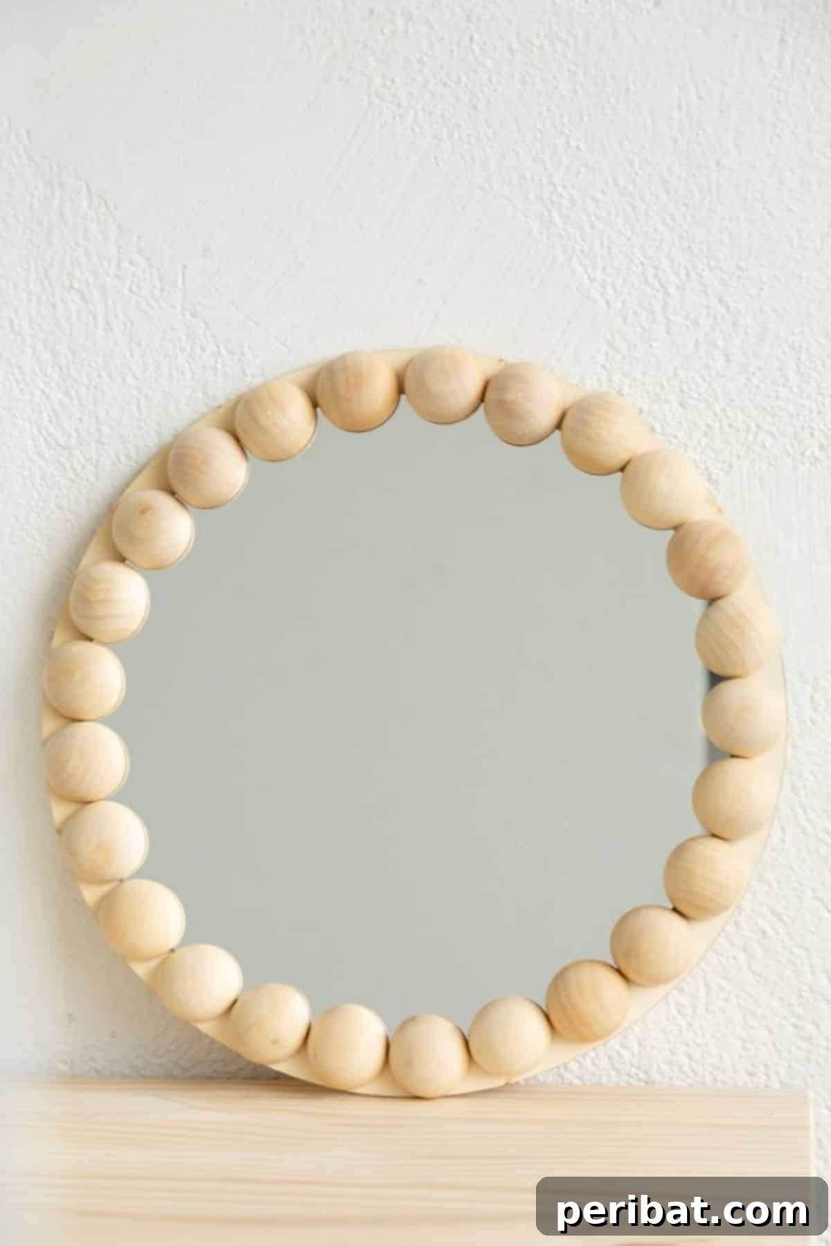 50 Heartfelt Handmade Birthday Gifts 20 DIY Wood Bead Circle Mirror