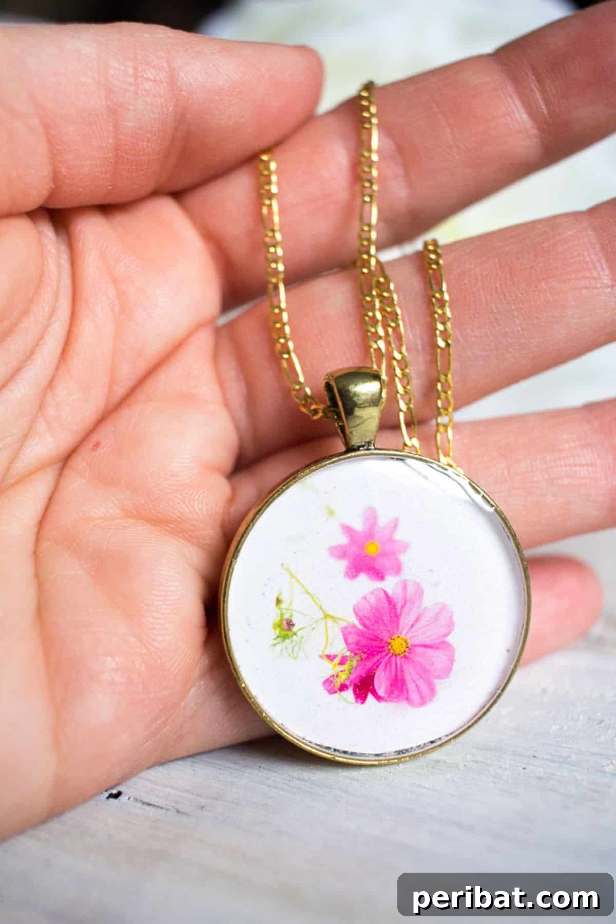 50 Heartfelt Handmade Birthday Gifts 23 Birth Month Flower Resin Pendant