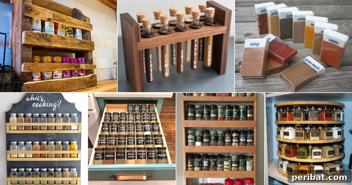 Spice Rack Mastery: 49 Projects and Products 2 49 Spice Rack Ideas and Products facebook image.
