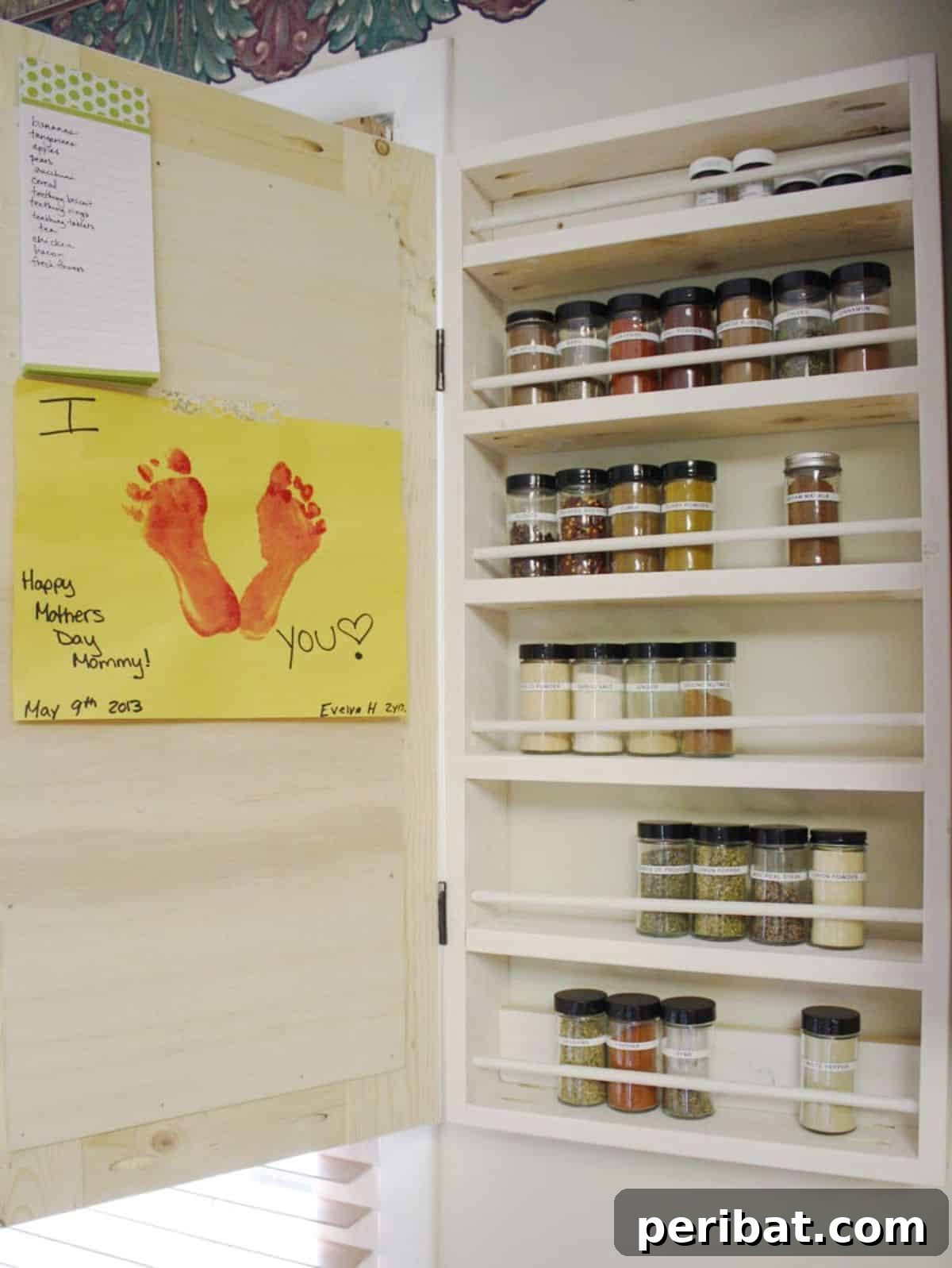 Spice Rack Mastery: 49 Projects and Products 12 DIY Chalkboard Spice Cabinet