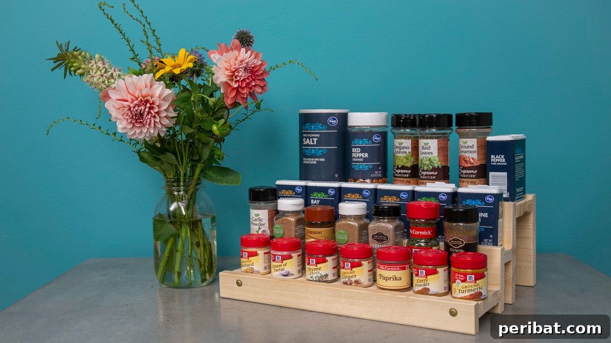 Spice Rack Mastery: 49 Projects and Products 19 DIY 3-Tier Spice Rack