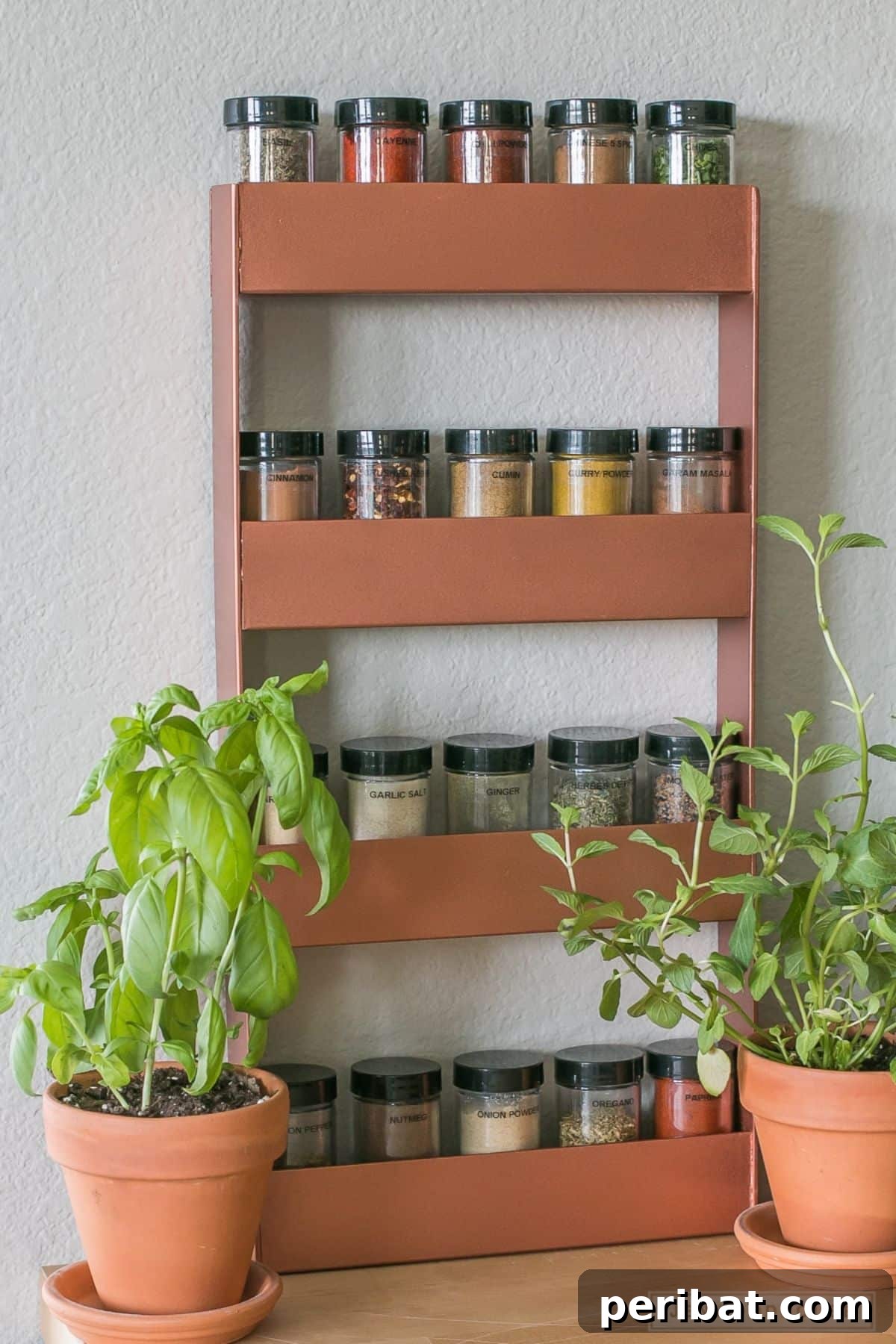 Spice Rack Mastery: 49 Projects and Products 3 Copper Spice Rack