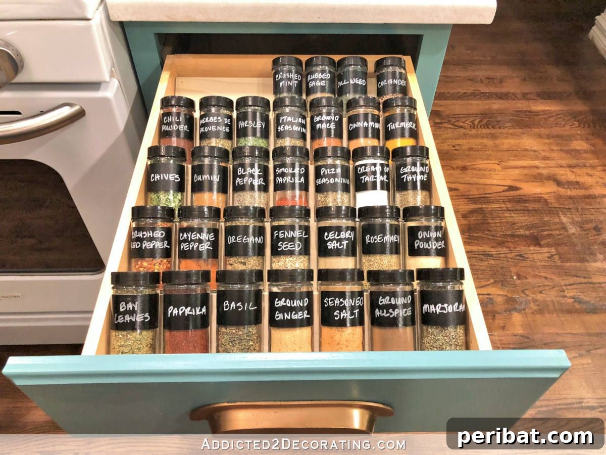 Spice Rack Mastery: 49 Projects and Products 21 DIY Tiered Spice Drawer Insert