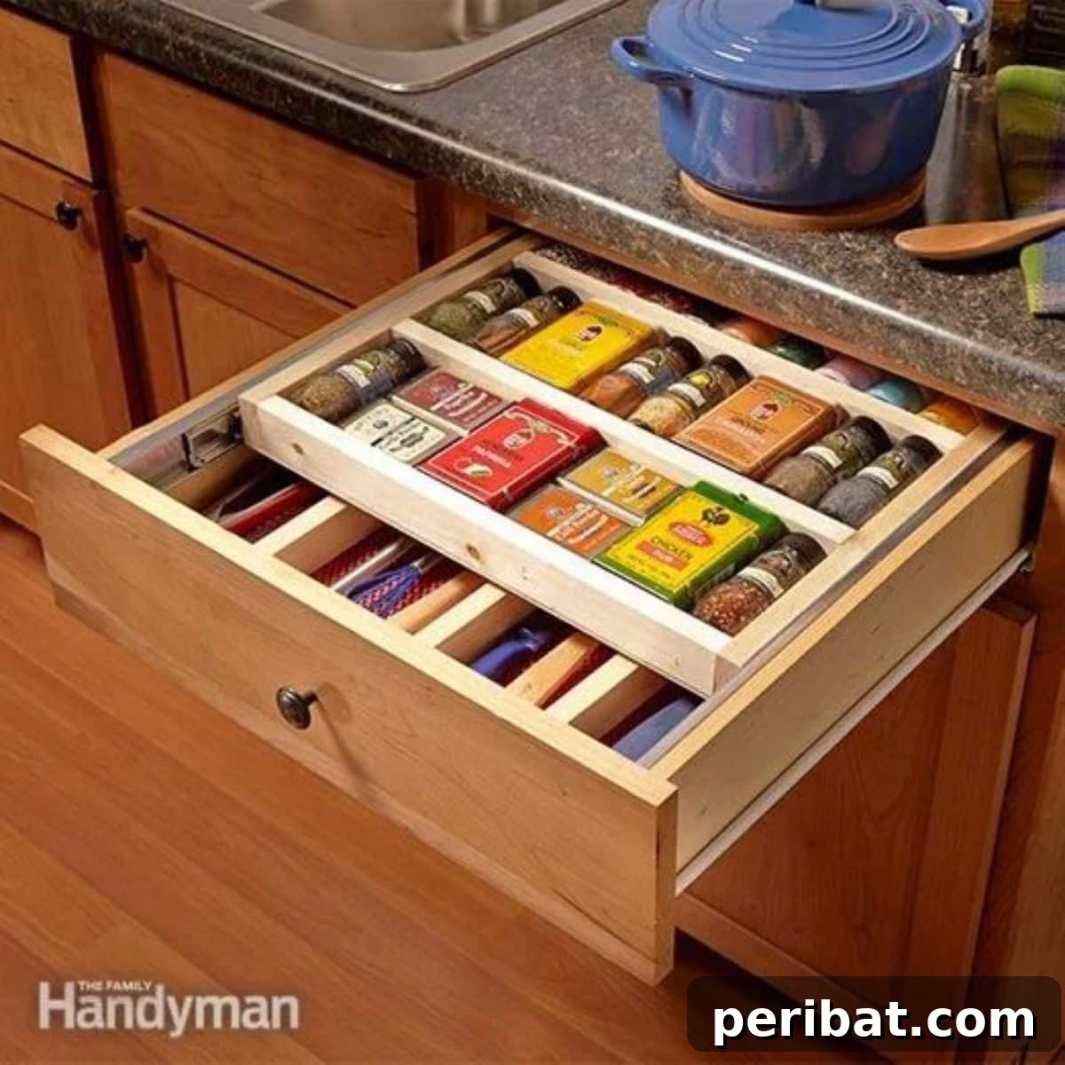 Spice Rack Mastery: 49 Projects and Products 23 Two-Tier Drawer Spice Rack