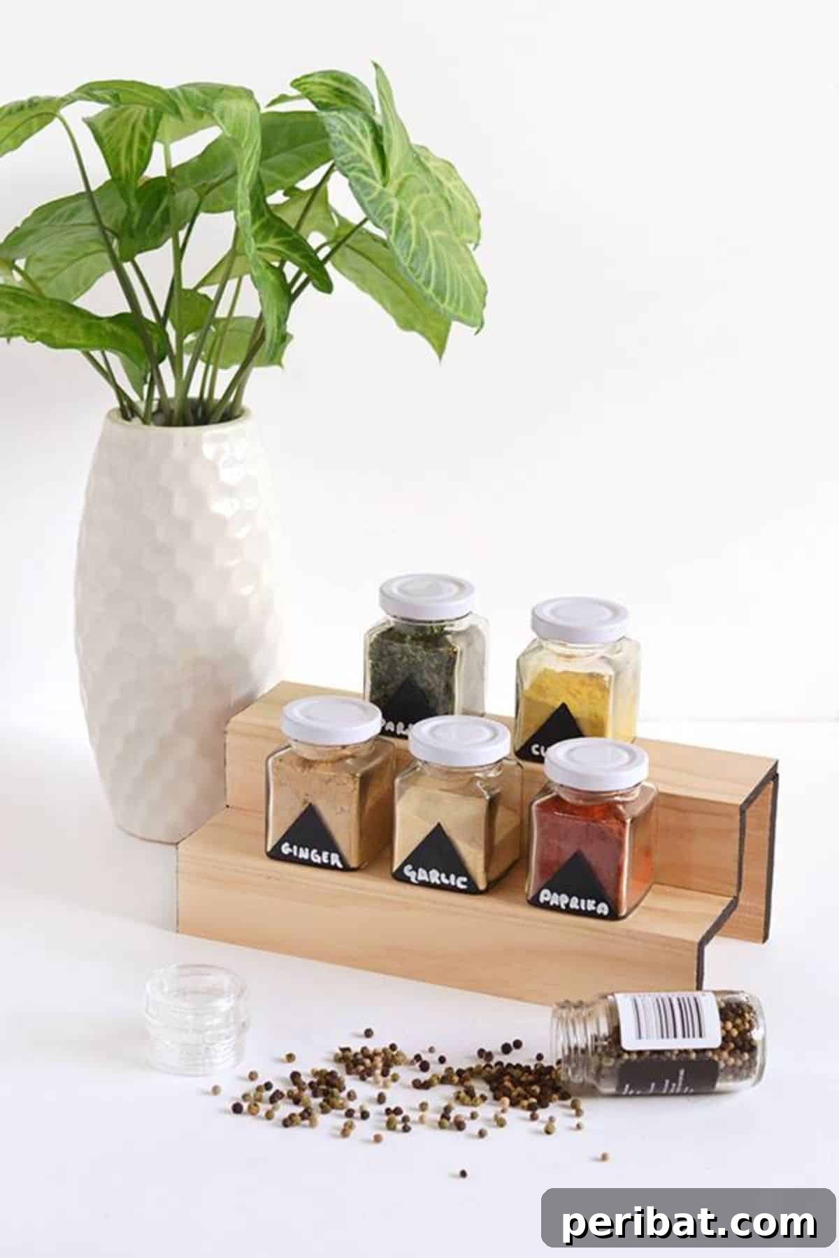 Spice Rack Mastery: 49 Projects and Products 30 DIY Minimal Wood Spice Rack