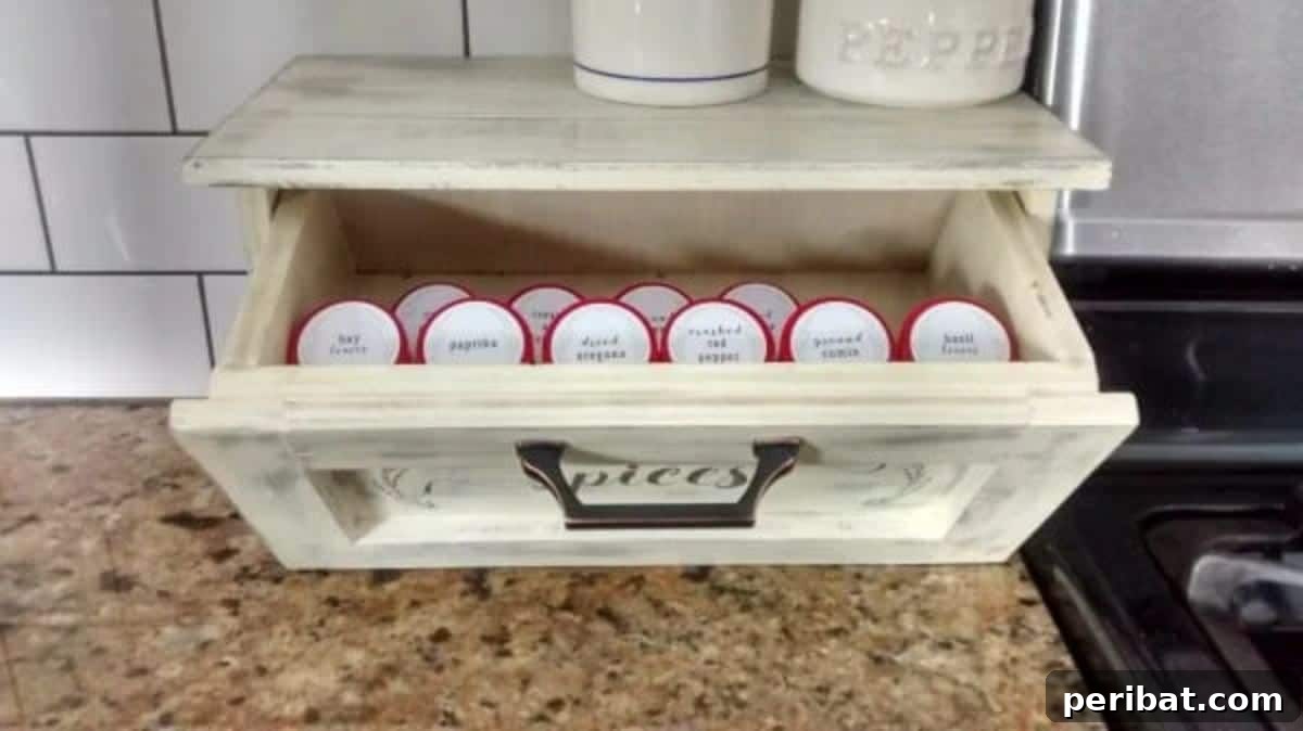 Spice Rack Mastery: 49 Projects and Products 48 DIY Countertop Spice Storage Bin