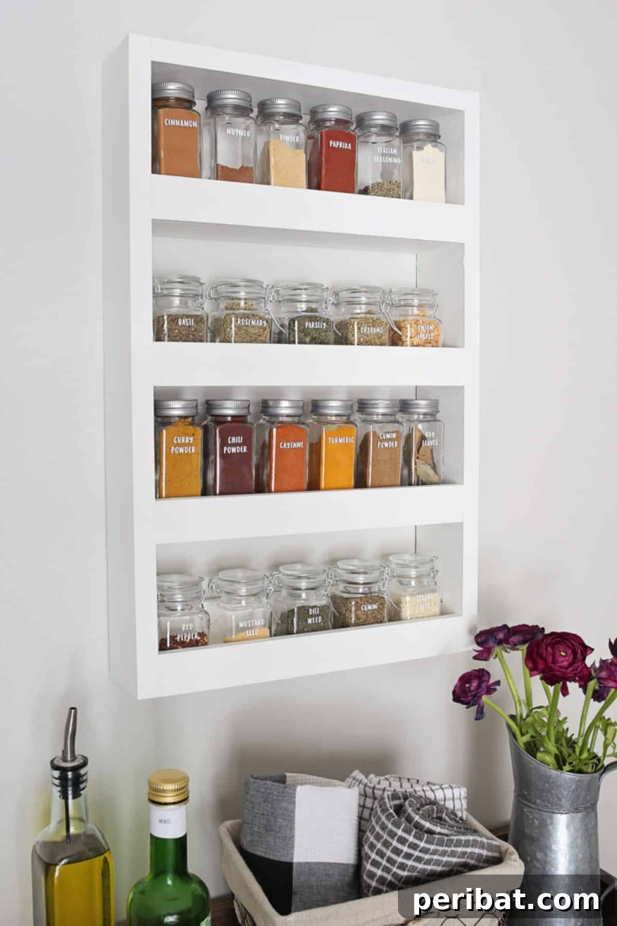 Spice Rack Mastery: 49 Projects and Products 50 DIY Modern Kitchen Spice Rack