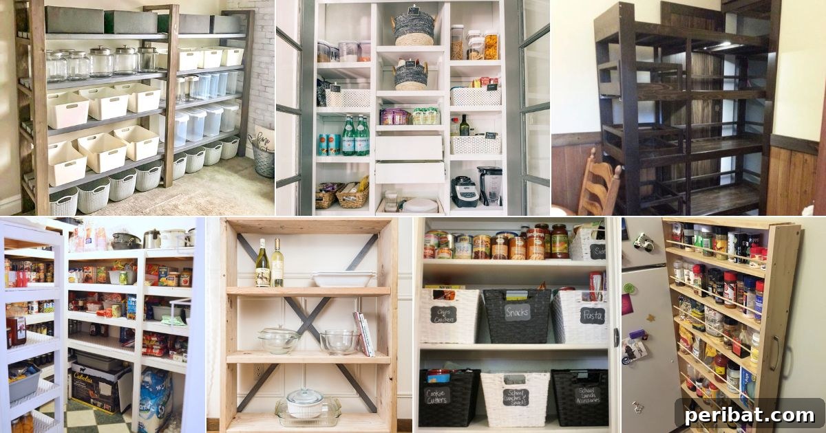 Transform Your Pantry: 45 Shelving Ideas and Creative Builds 2 45 Pantry Shelving Ideas and Products to Transform Your Kitchen Storage