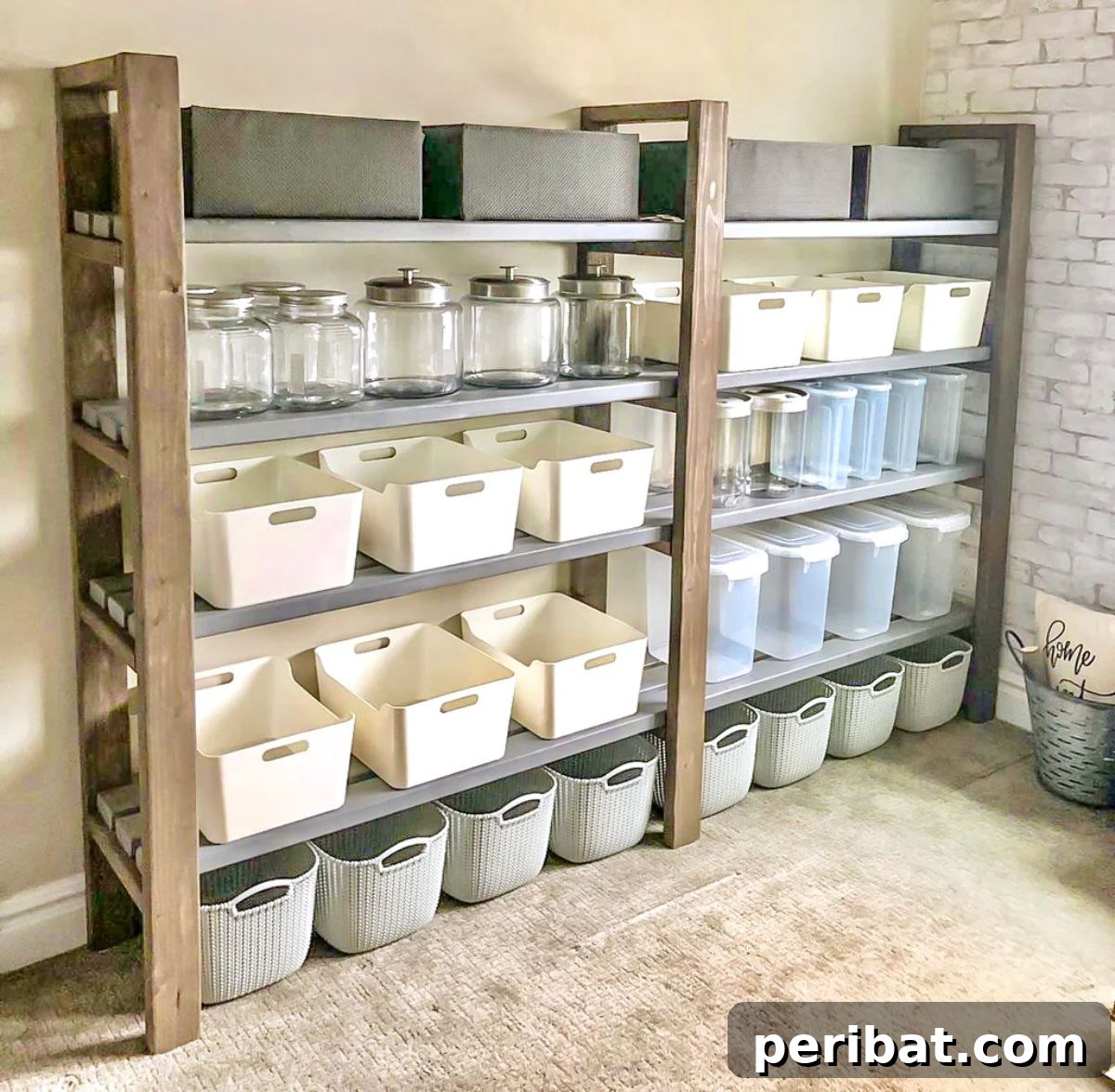Transform Your Pantry: 45 Shelving Ideas and Creative Builds 12 Freestanding Pantry Shelves