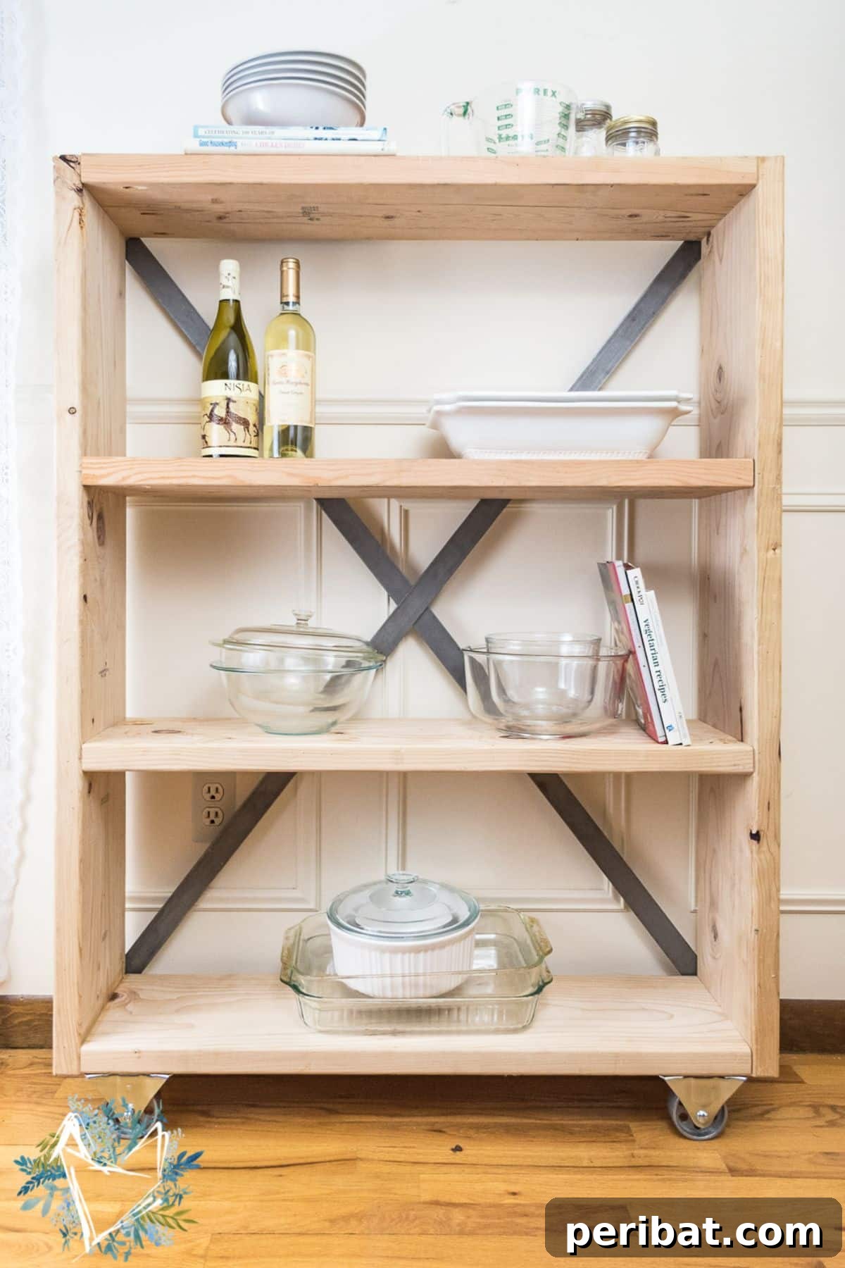 Transform Your Pantry: 45 Shelving Ideas and Creative Builds 14 Industrial Farmhouse Pantry Shelf
