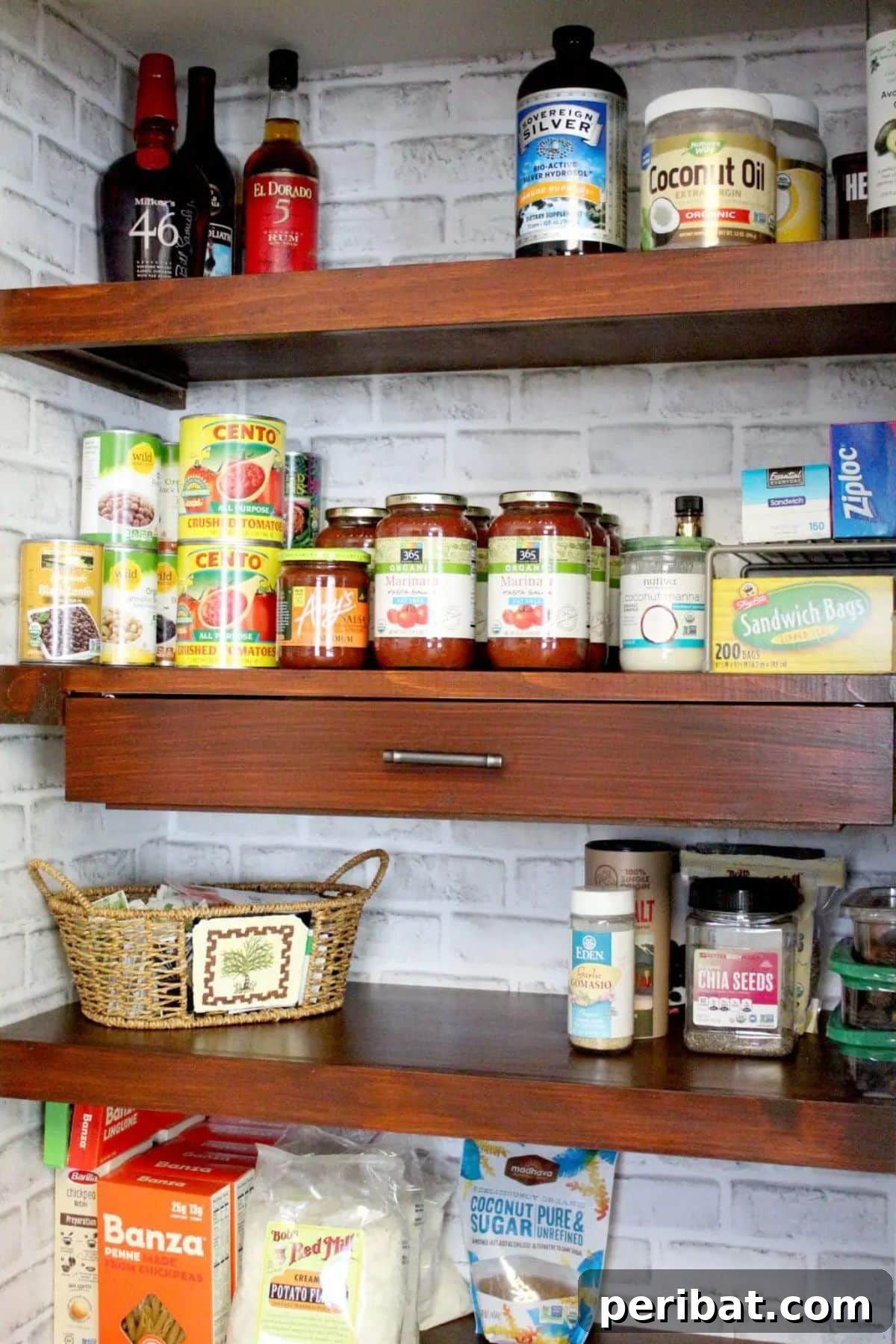 Transform Your Pantry: 45 Shelving Ideas and Creative Builds 15 Built-in Pantry Shelves With Drawers