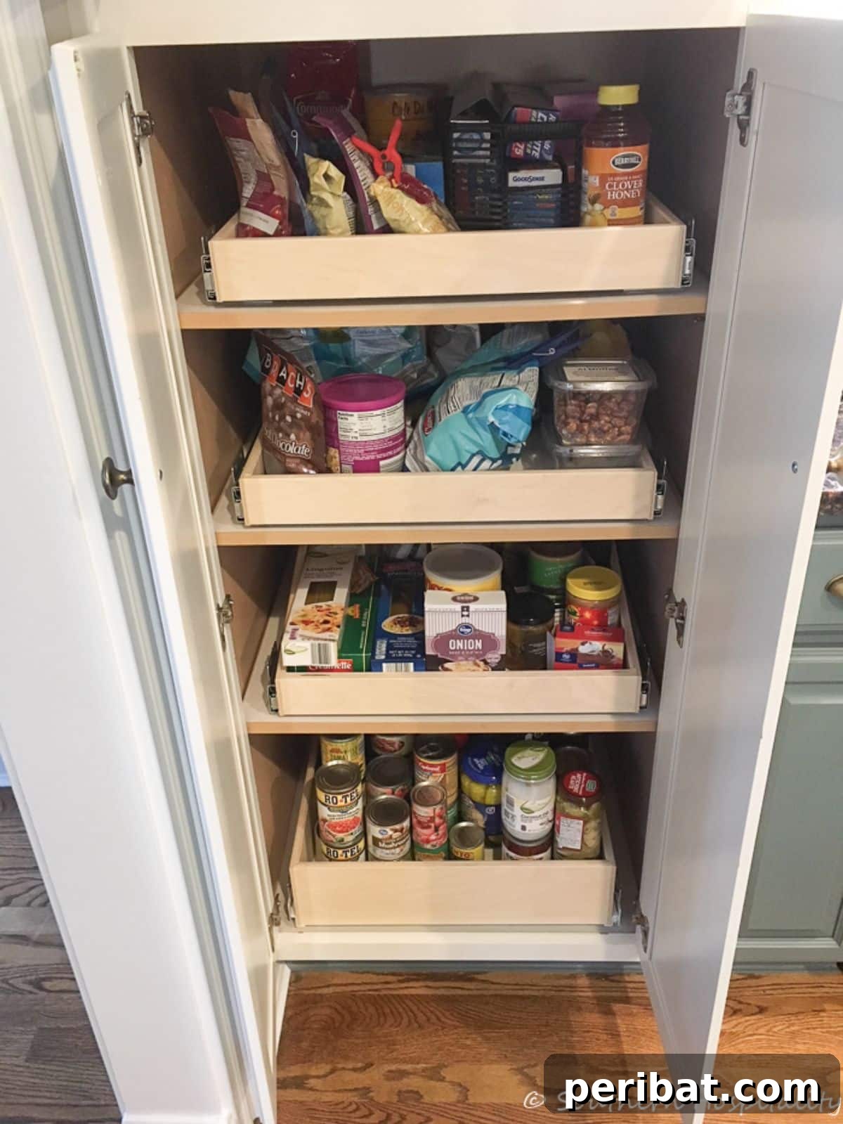 Transform Your Pantry: 45 Shelving Ideas and Creative Builds 16 Sliding Shelves In A Pantry