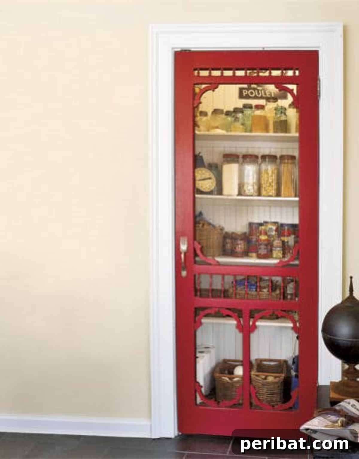 Transform Your Pantry: 45 Shelving Ideas and Creative Builds 35 Kitchen Pantry with a Screen Door