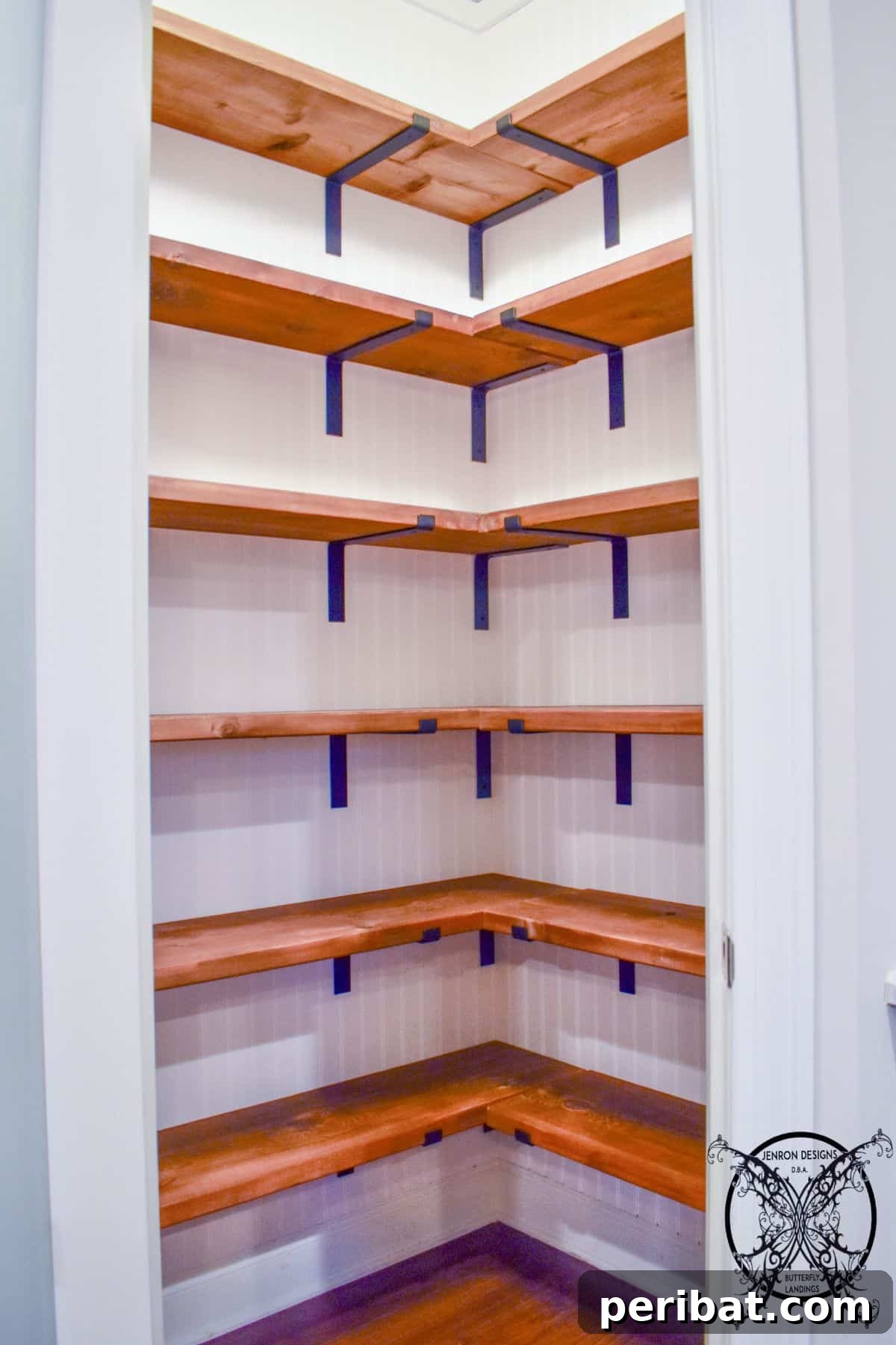 Transform Your Pantry: 45 Shelving Ideas and Creative Builds 43 DIY Farmhouse Pantry Shelves