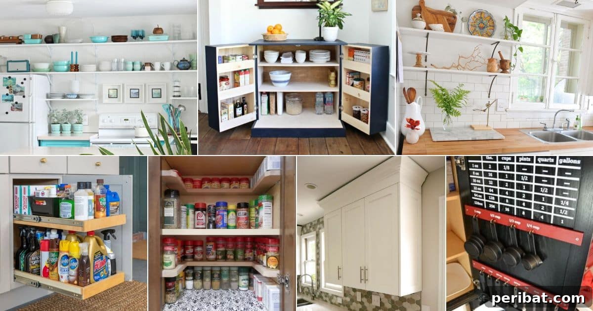 Master Your Kitchen Cabinets 47 Ways 2 47 Kitchen Cabinet Organization Ideas and Products facebook image.