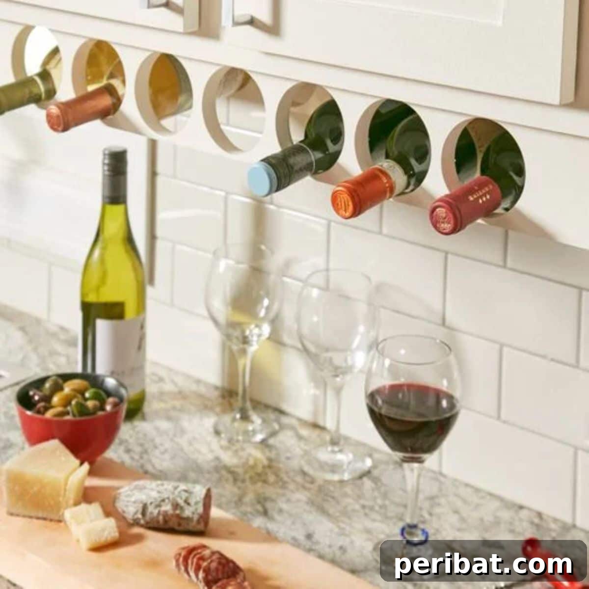 Master Your Kitchen Cabinets 47 Ways 27 Under-Cabinet Wine Rack
