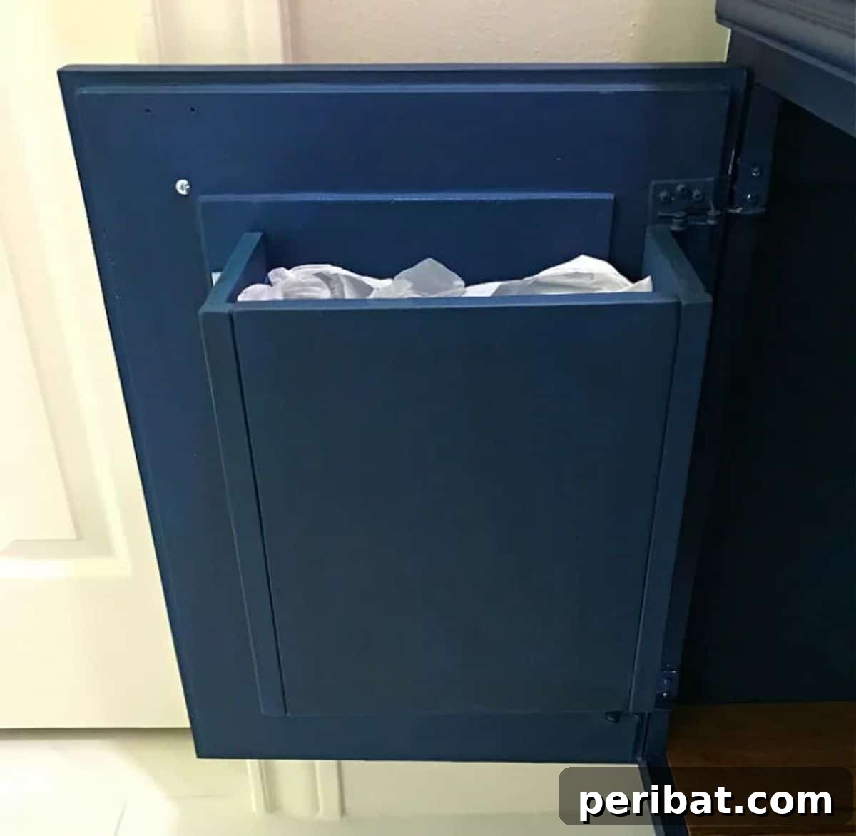 Master Your Kitchen Cabinets 47 Ways 48 Easy DIY Cabinet Door Trash Can