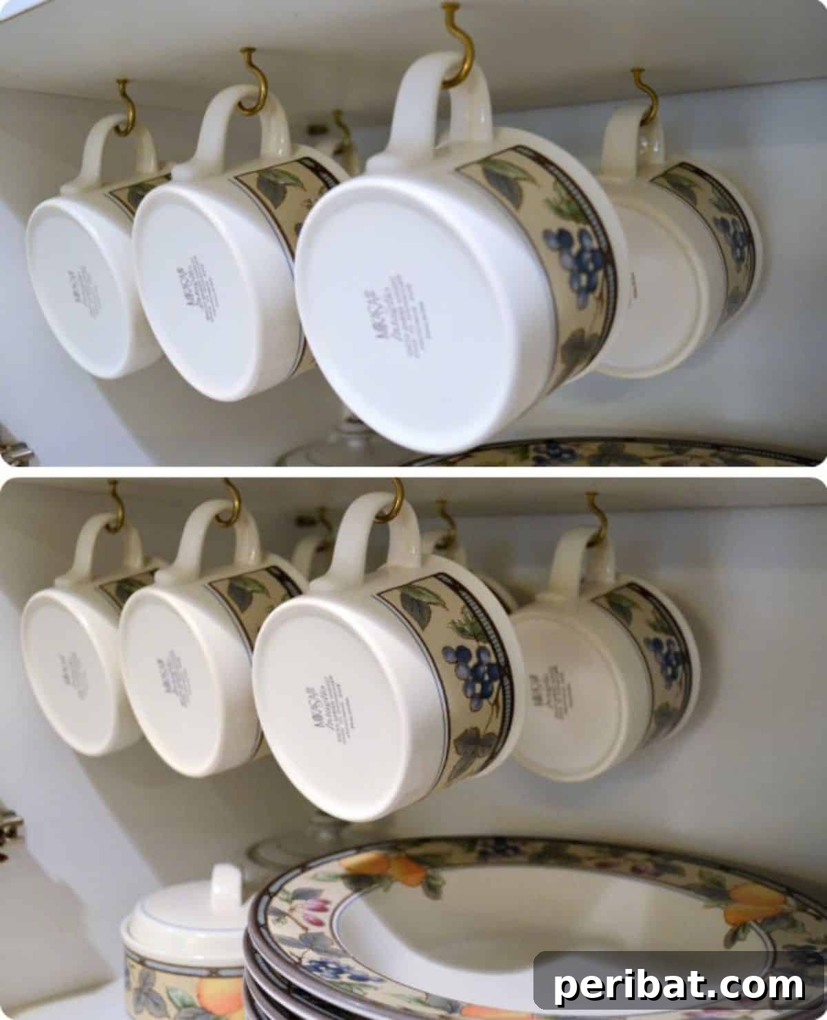 25 Clever DIY Cupboard Organization Hacks 27 Under the Shelf DIY Mug Storage