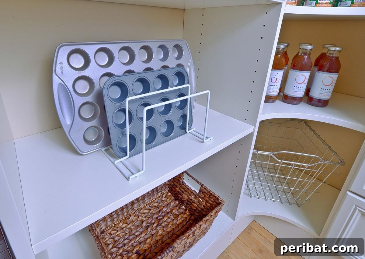 25 Clever DIY Cupboard Organization Hacks 9 Vertical Slotted Organizer Racks