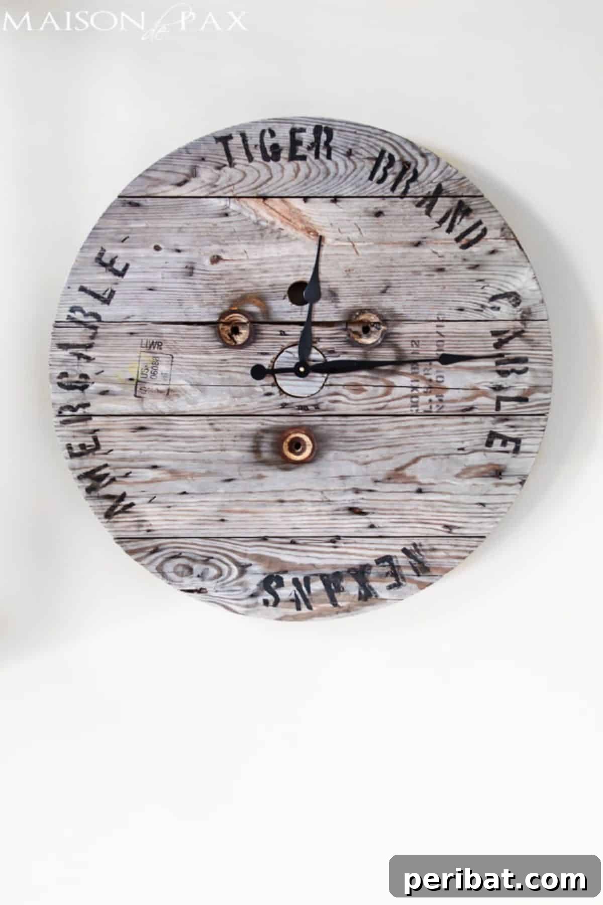 Factory Flair: 48 DIY Industrial Decor Projects 3 DIY Industrial Spool Clock