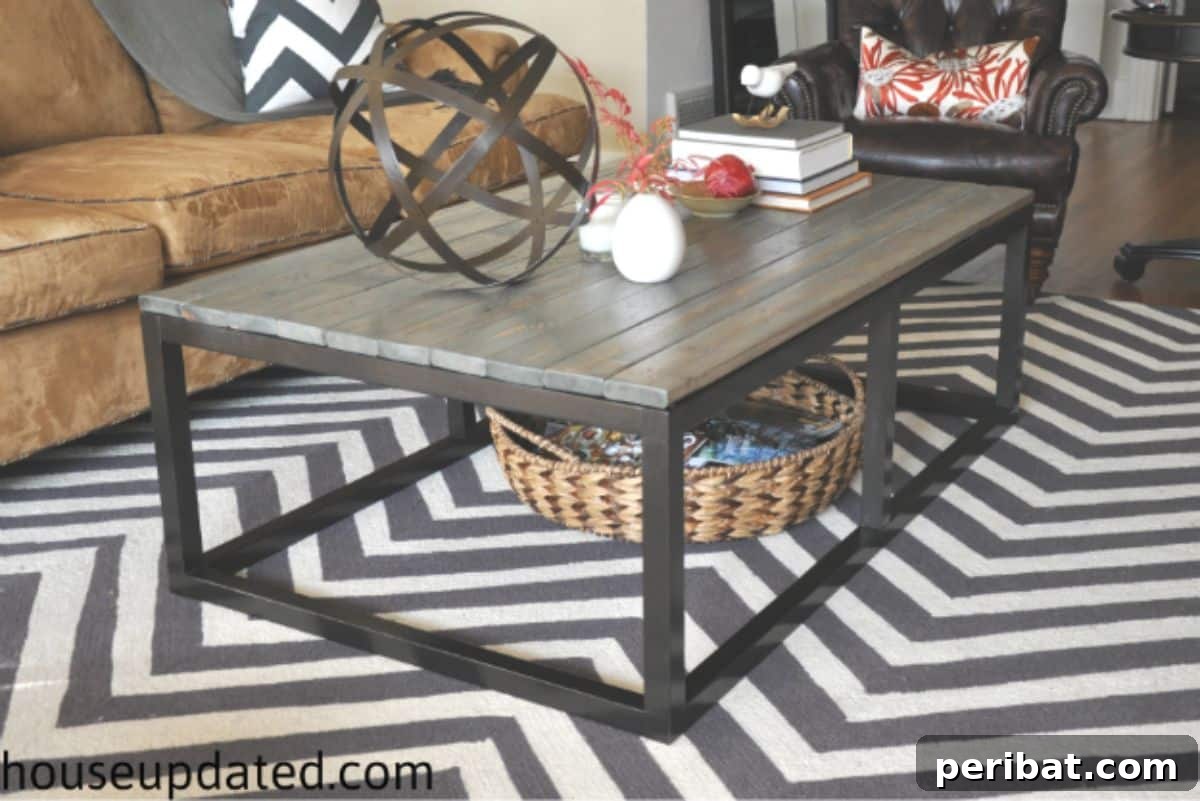 Factory Flair: 48 DIY Industrial Decor Projects 5 DIY Industrial Coffee Table
