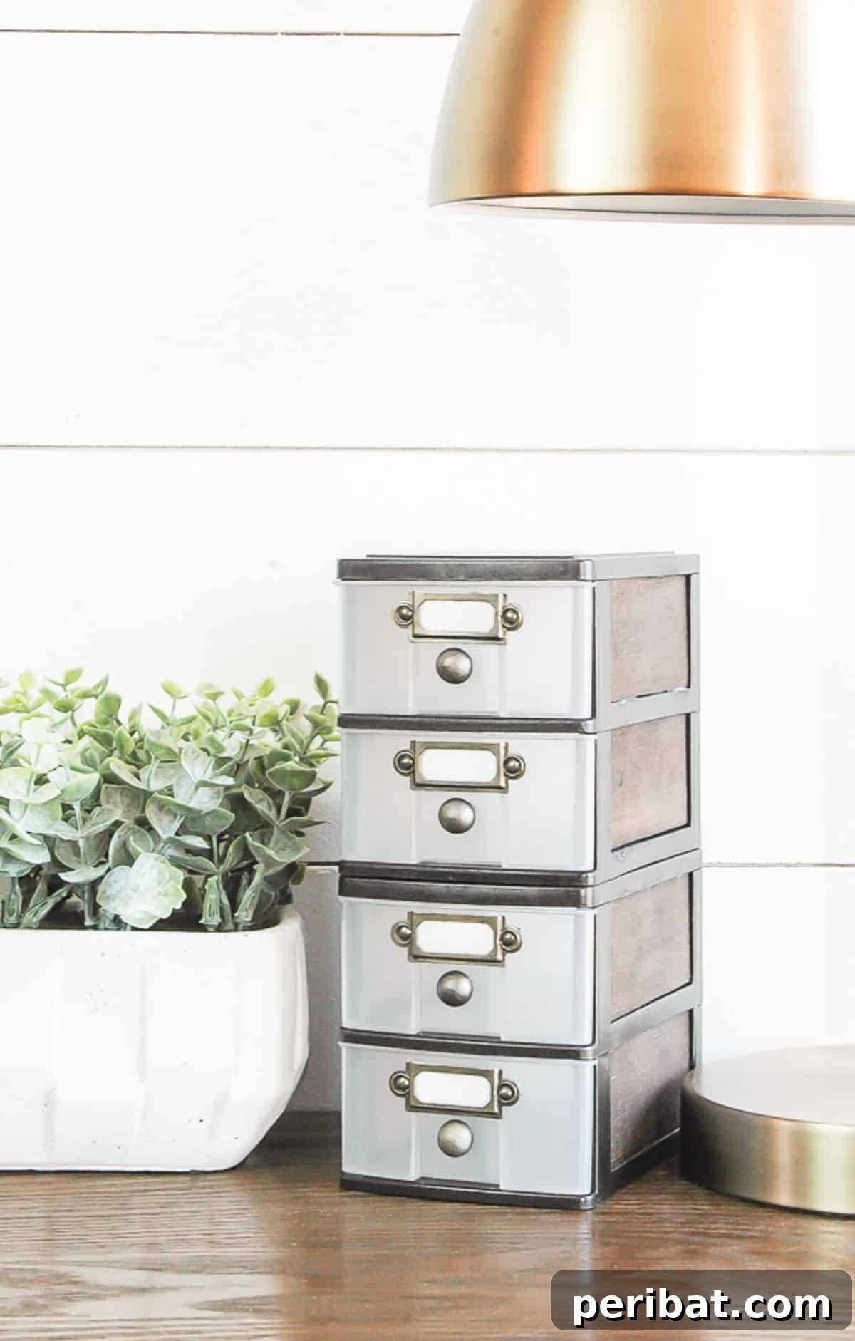 Factory Flair: 48 DIY Industrial Decor Projects 44 DIY Industrial Farmhouse Storage Drawers