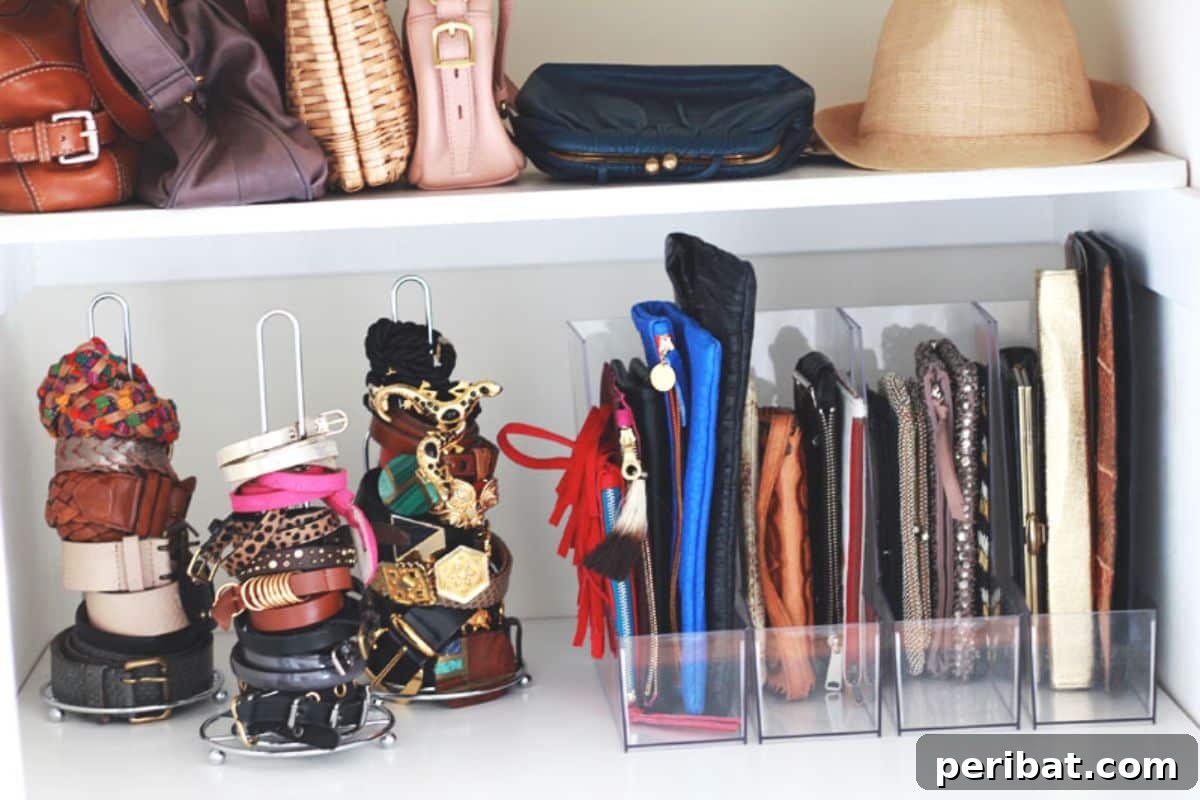 Paper Towel Holder repurposed for jewelry organization