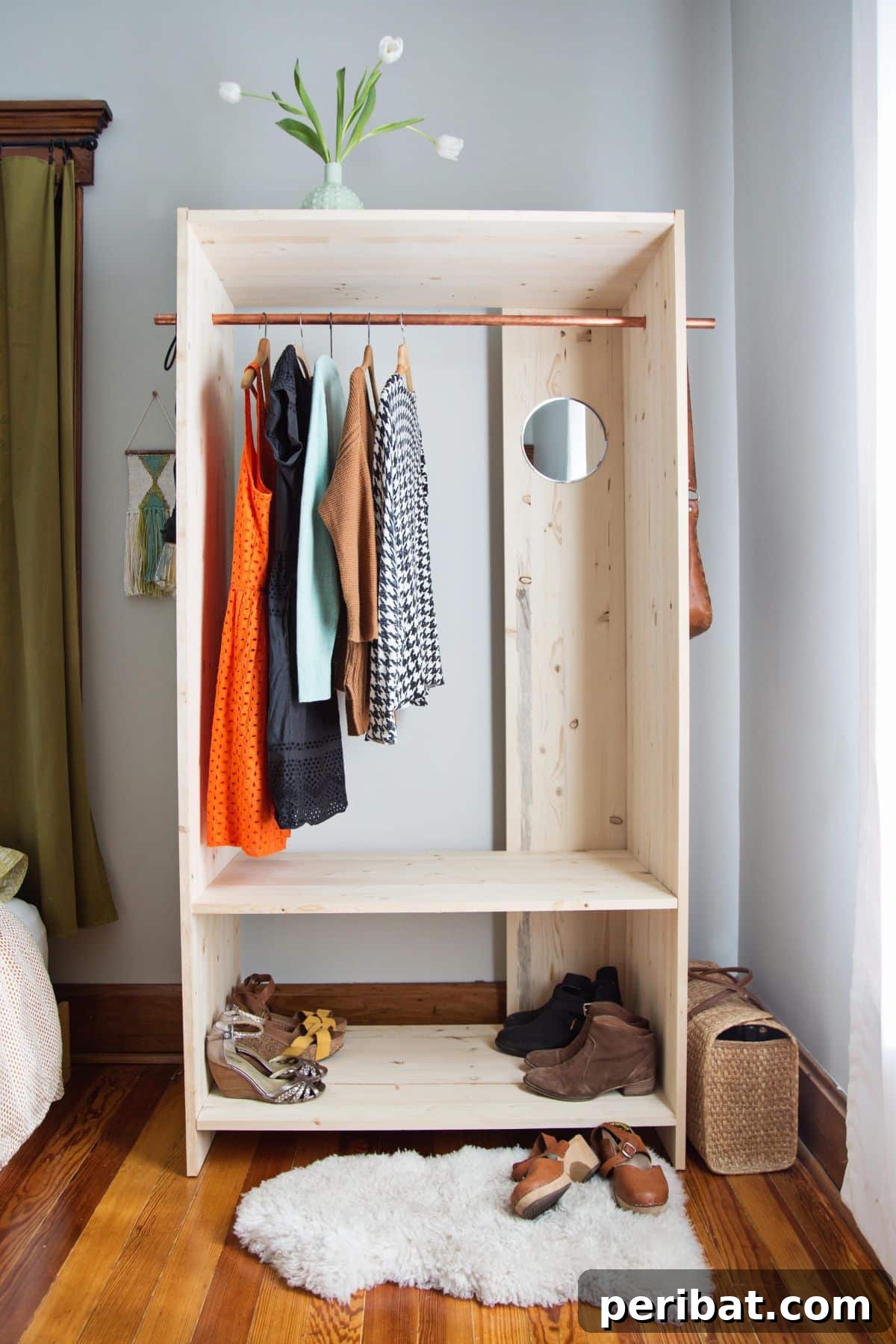 DIY Modern Wooden Wardrobe design for small rooms