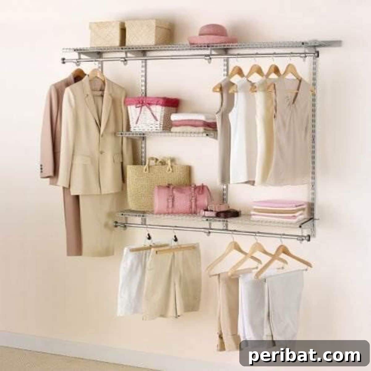 Rubbermaid Configurations Closet Kits for adjustable storage