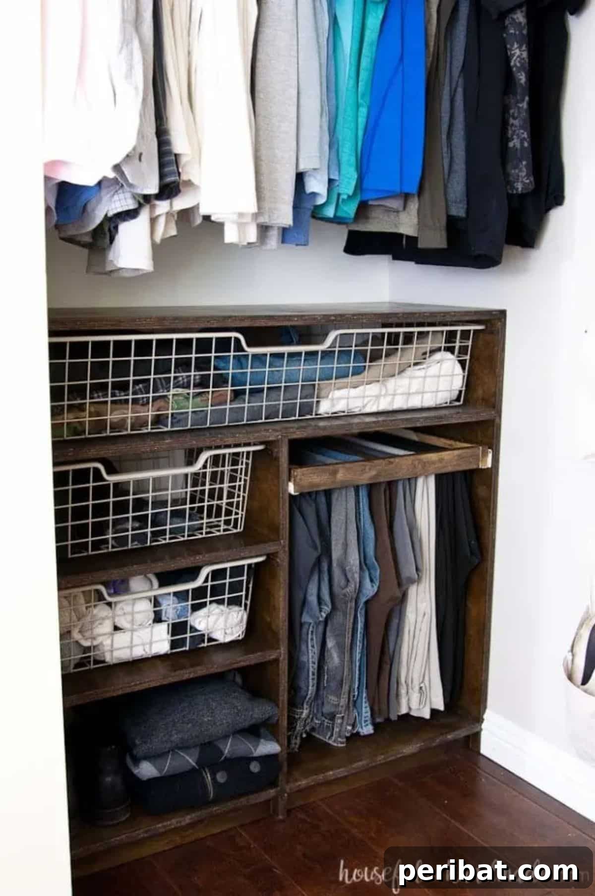 DIY Plywood Closet Organizer for under $100