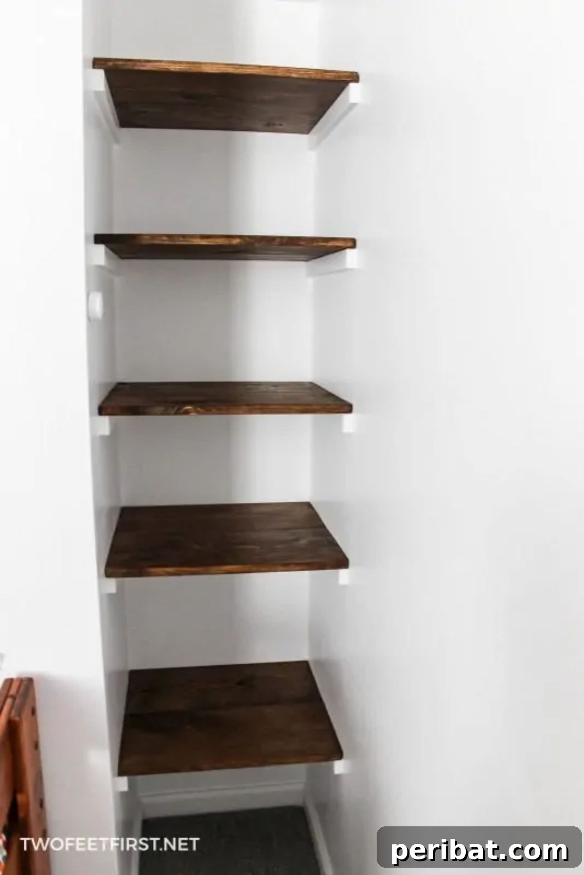 DIY Closet With Shelves for budget-friendly storage