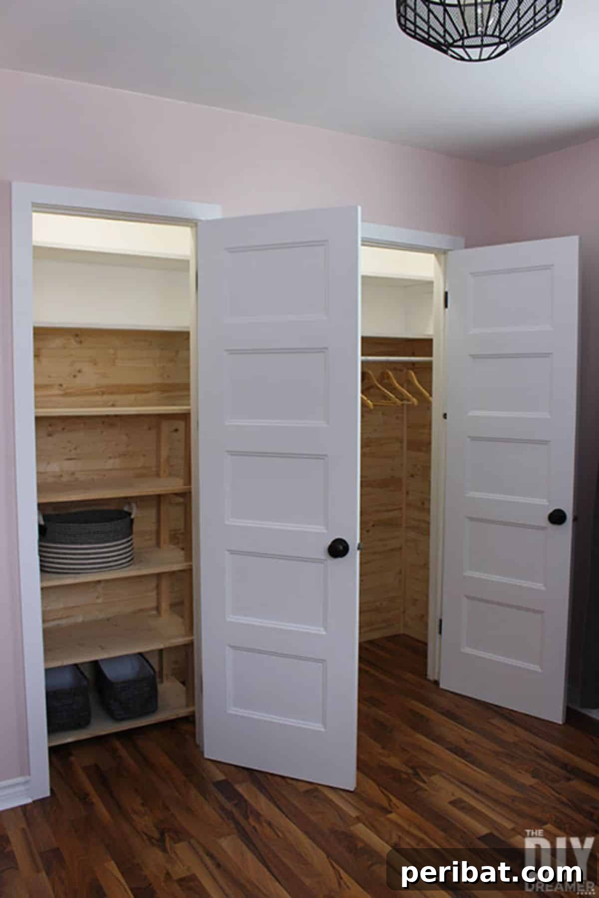 DIY Customizable Closet System for adaptable storage