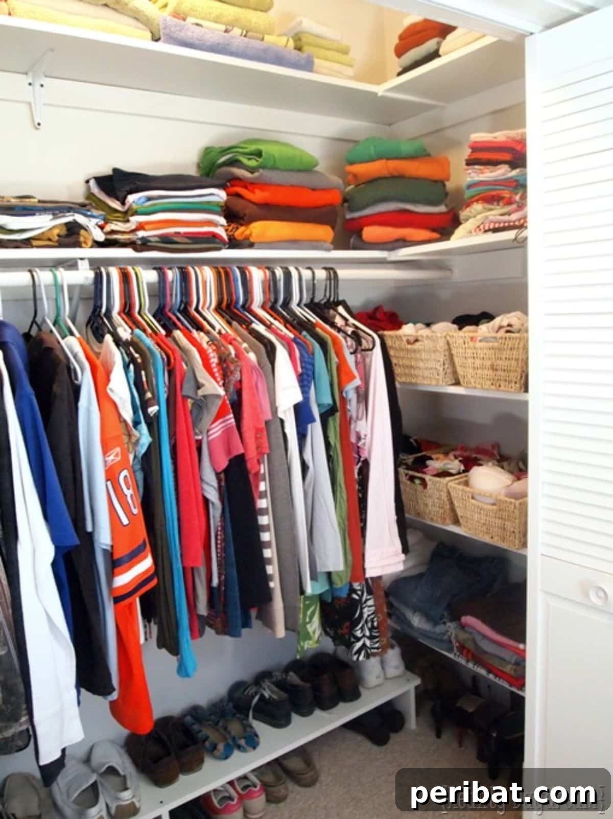 DIY Closet Shelving for custom organization