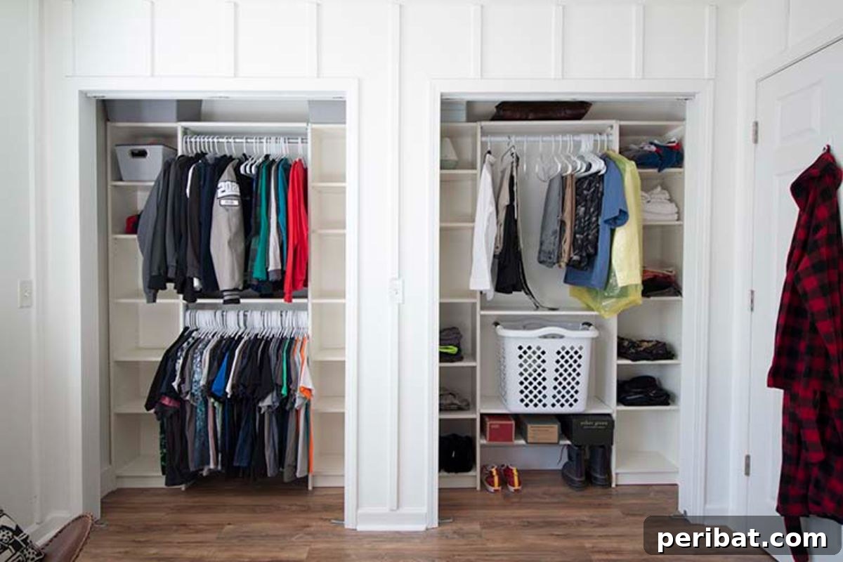 IKEA Closet DIY Hack for organized storage