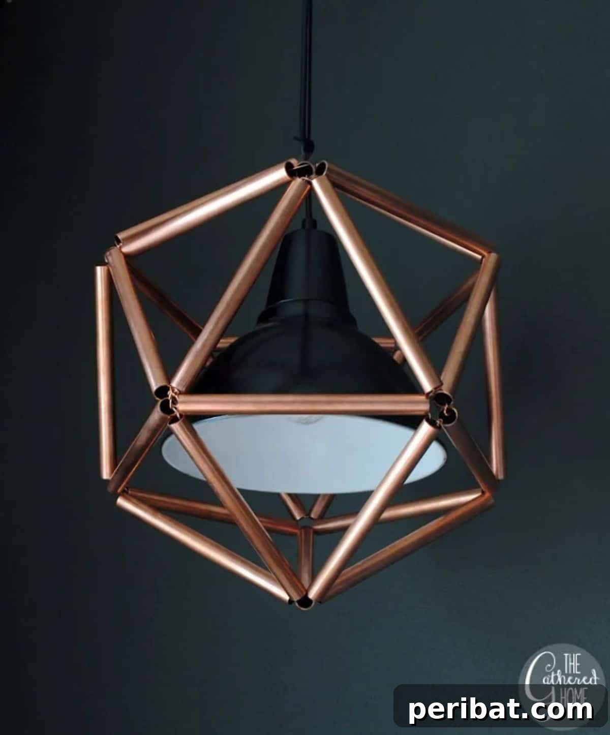 47 Stylish DIY Projects to Modernize Your Home 13 DIY Copper Pipe Icosahedron Light Fixture. Geometric illumination for your space.