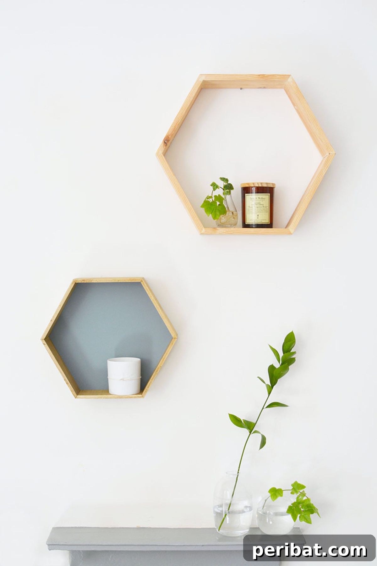 47 Stylish DIY Projects to Modernize Your Home 25 DIY Honeycomb Shelves. Geometric design for stylish storage.