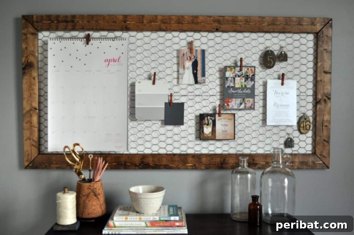47 Stylish DIY Projects to Modernize Your Home 27 DIY Office Memo Board. A modern solution for organization.