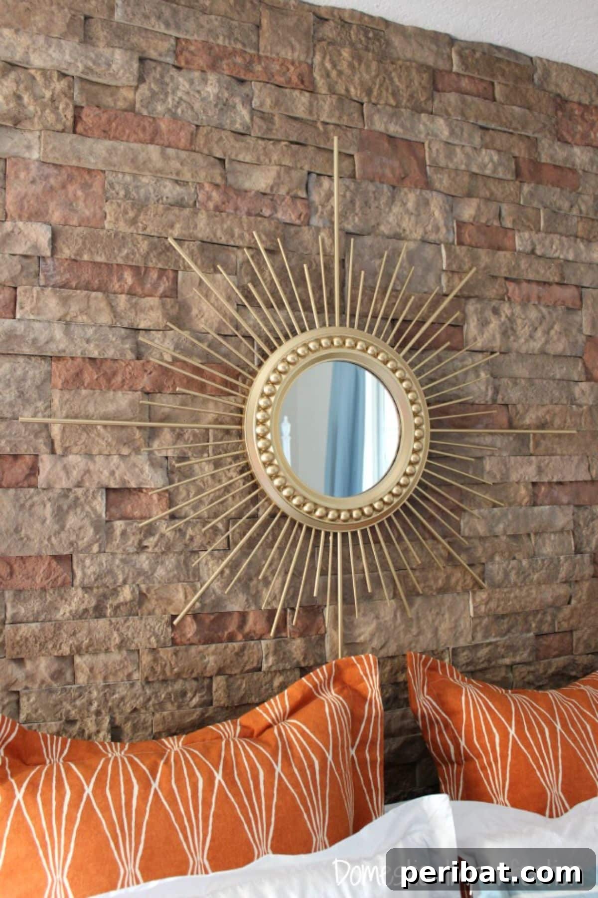 47 Stylish DIY Projects to Modernize Your Home 29 DIY Gold Sunburst Mirror. Vintage glam meets modern design.