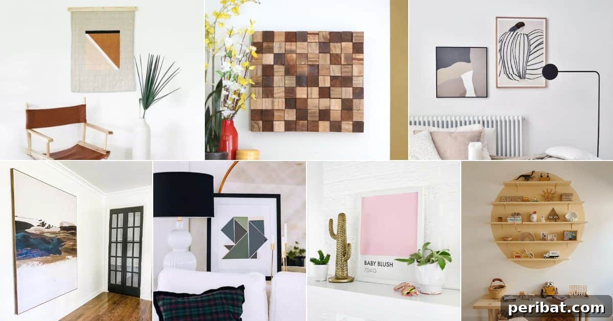 26 DIY Minimalist Wall Art Ideas and Products facebook image.