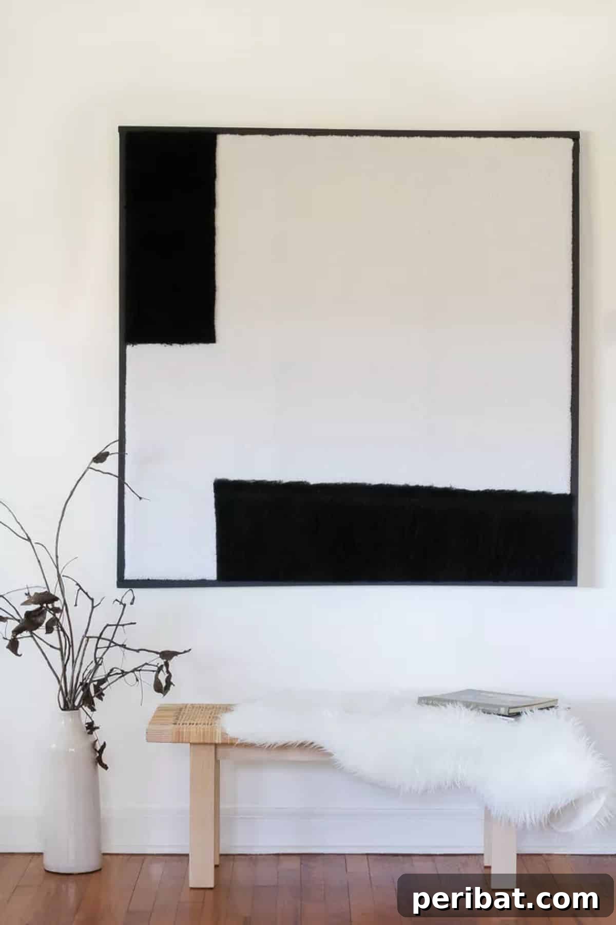 DIY Oversize Textured Wall Art