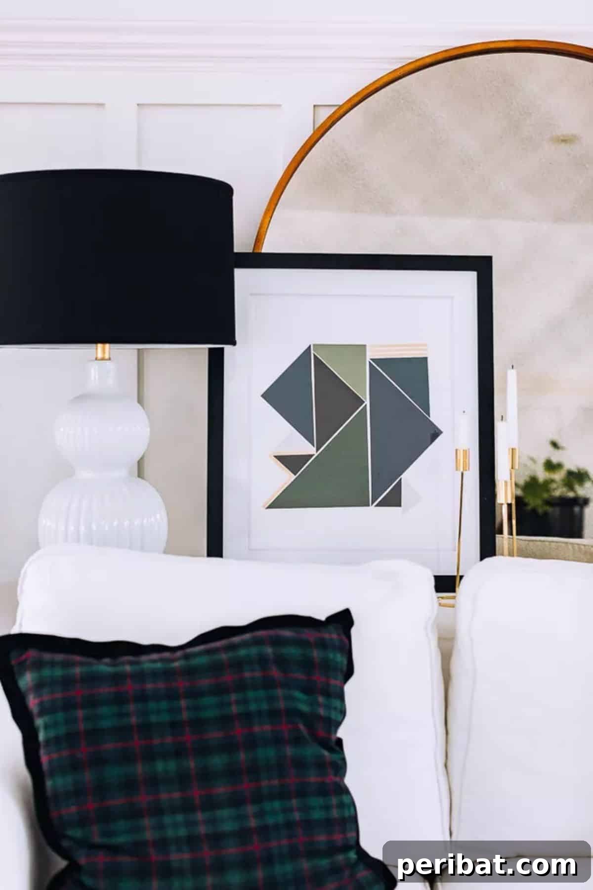 DIY Affordable Modern Art Using Scrapbook Paper