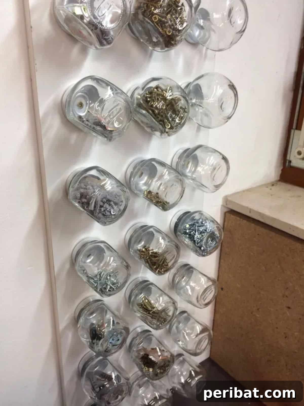 DIY Nut and Bolt Storage with Mason Jars