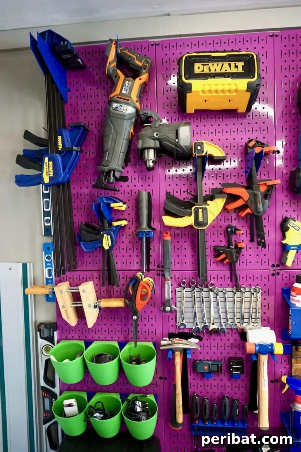 Visual DIY Tool Shadow Board for Optimal Organization