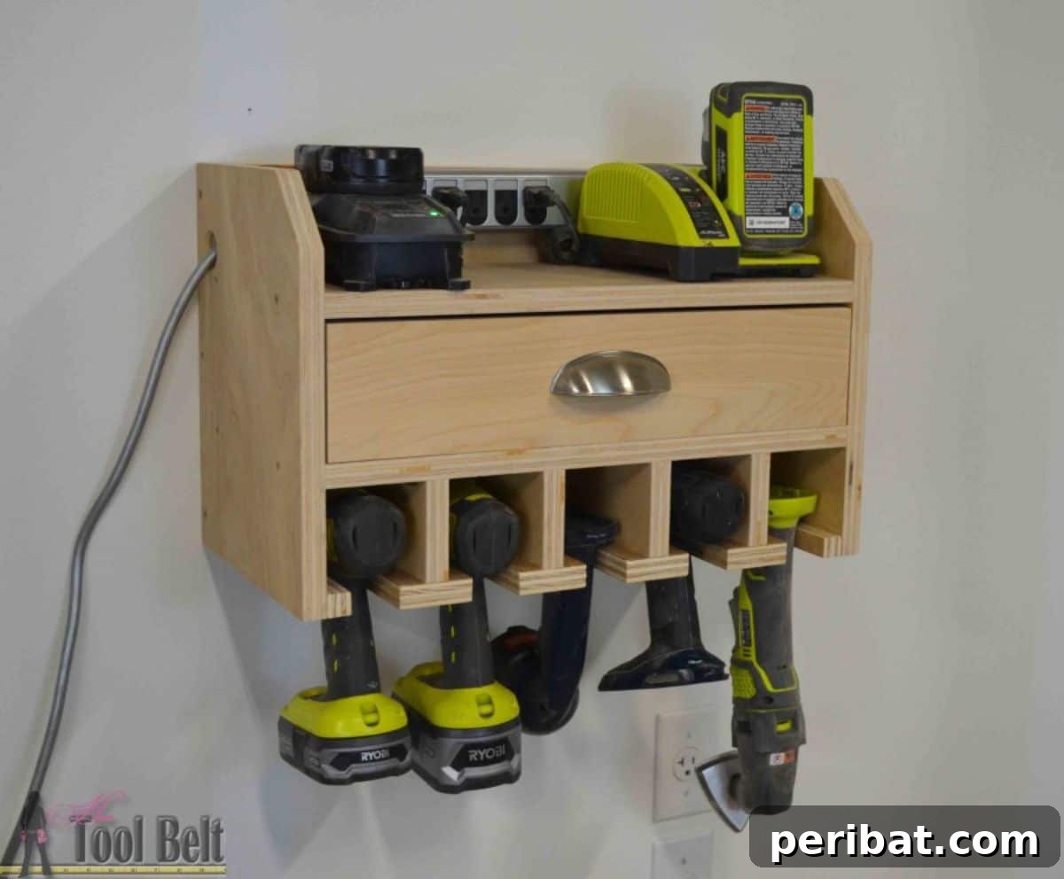 DIY Cordless Tool Docking and Charging Station