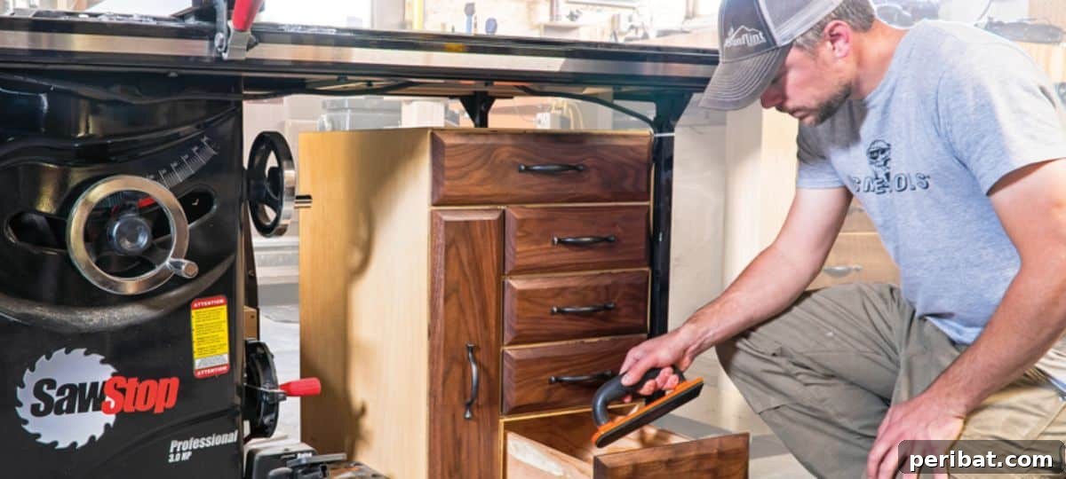 Ergonomic Table Saw Storage Cabinet