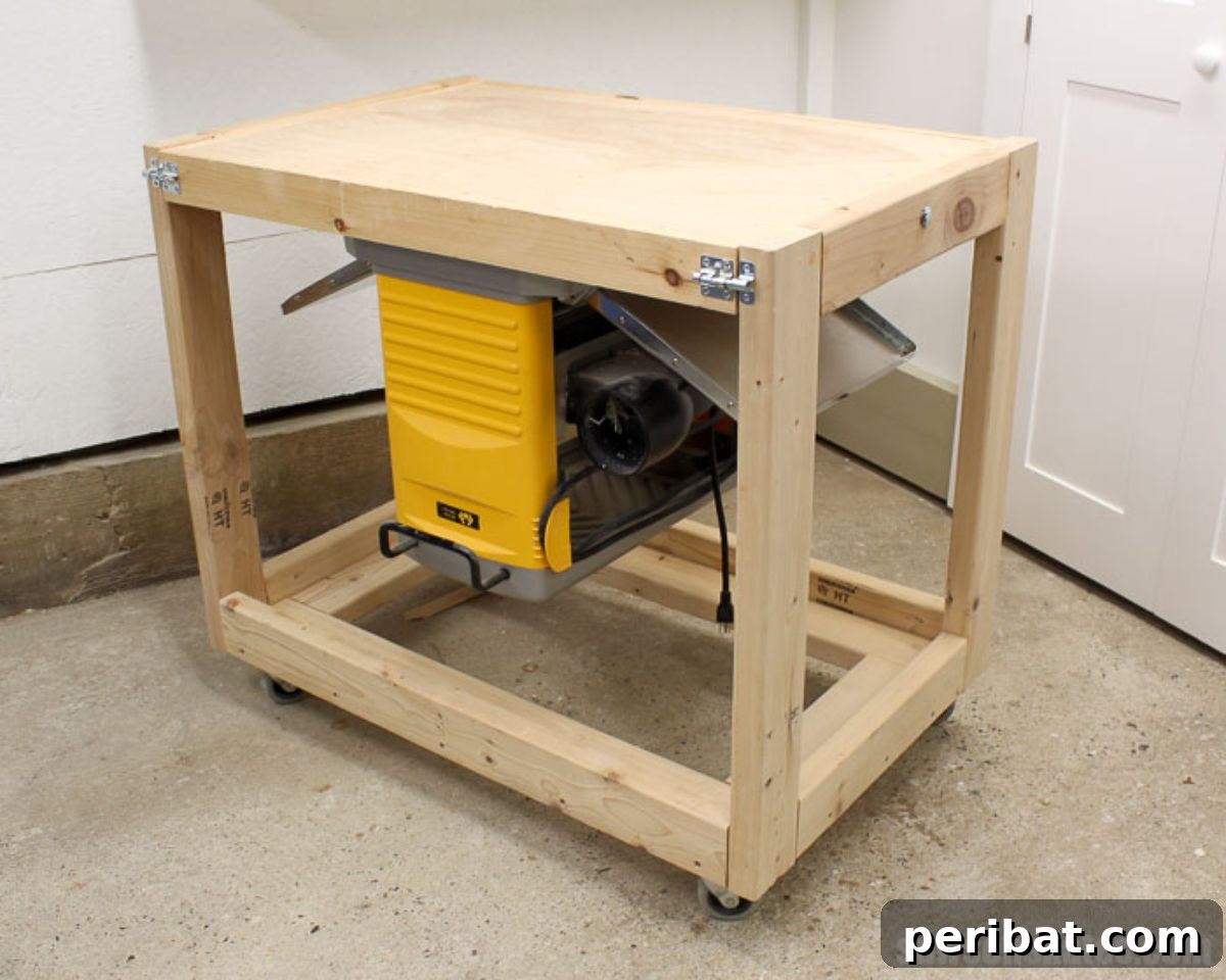 Multi-functional Flip-Top Workbench and Cart