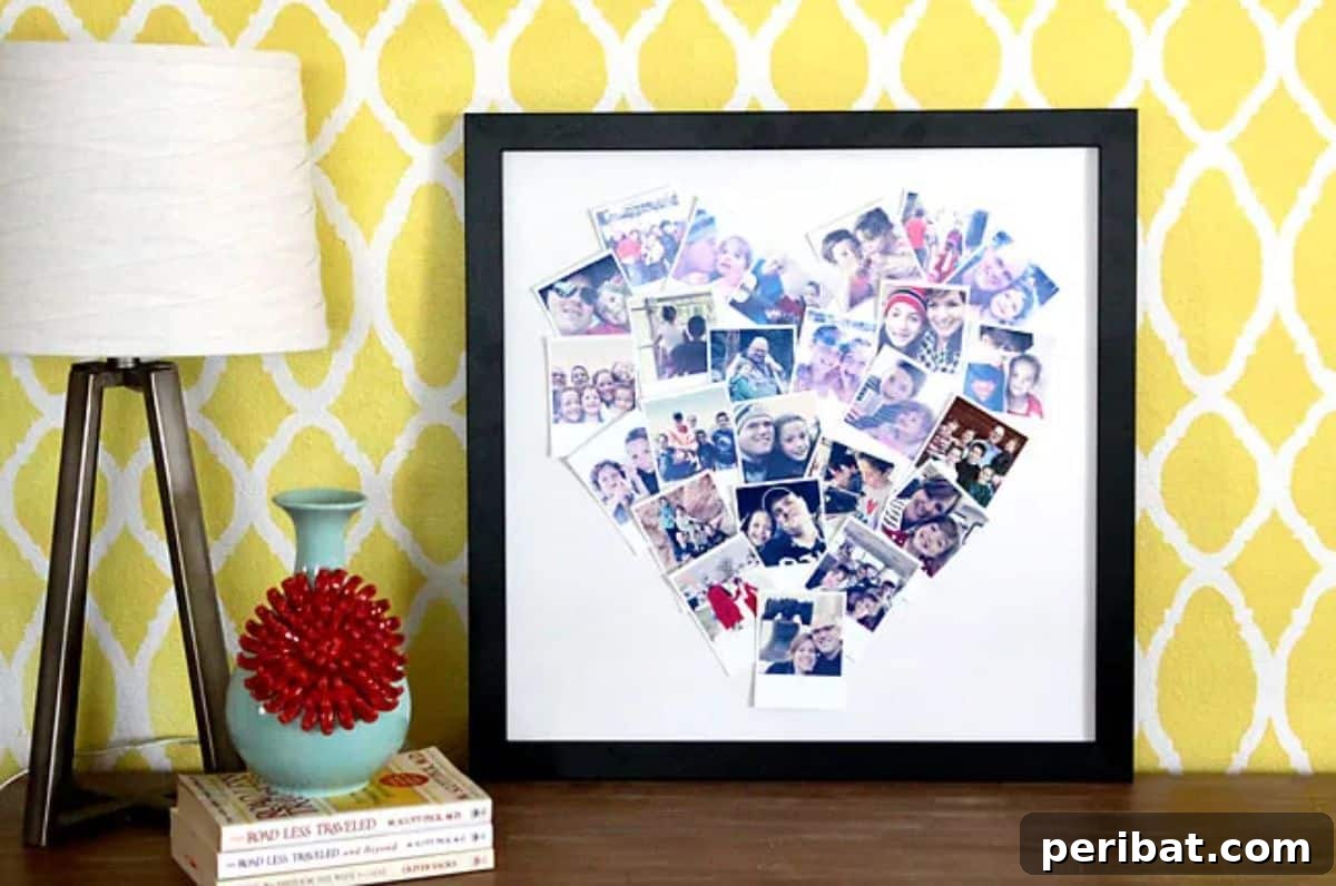 26 Inspiring DIY Photo Collage Ideas & Creations 3 Heart Shaped Photo Collage