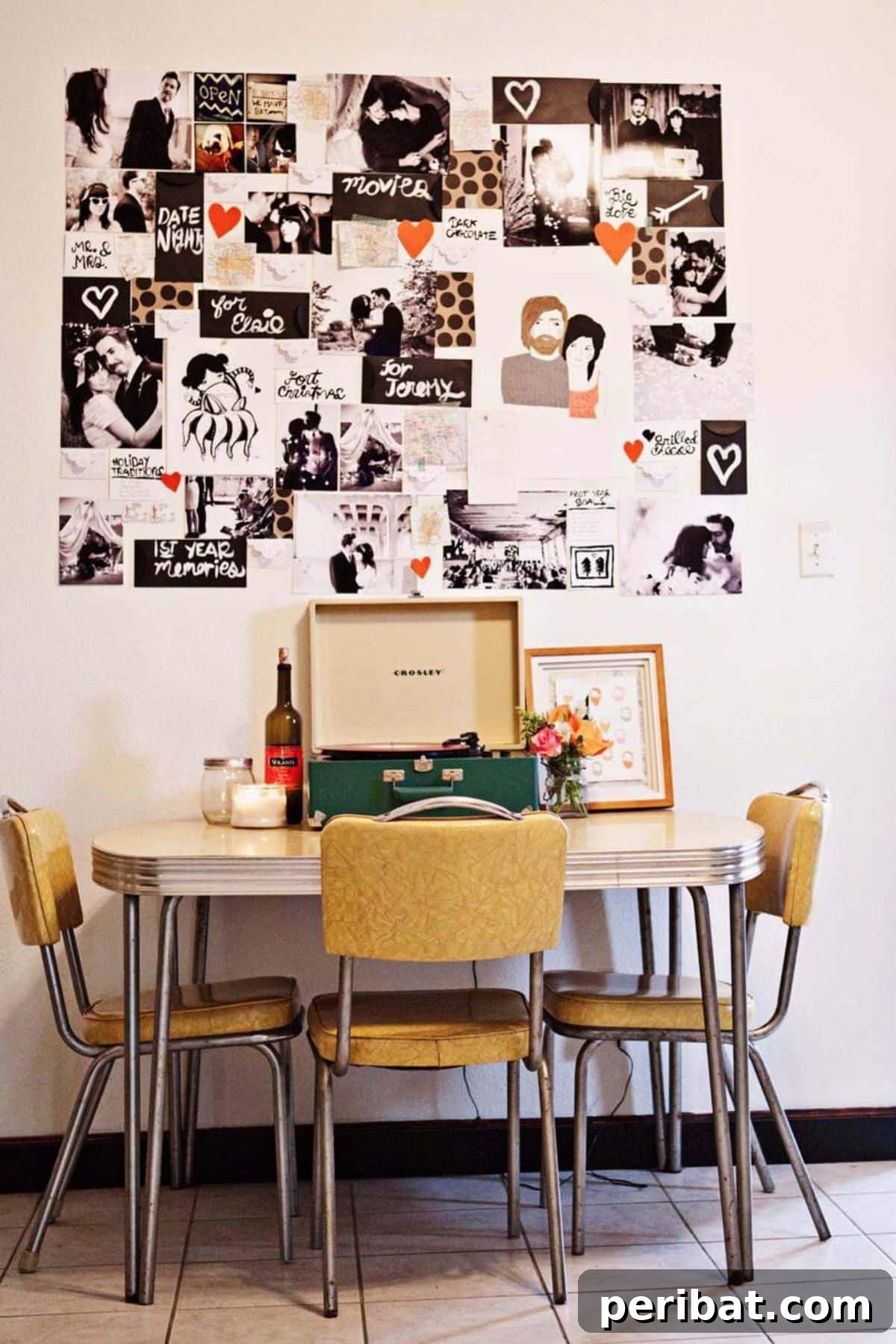 26 Inspiring DIY Photo Collage Ideas & Creations 21 Dining Room photo collage.
