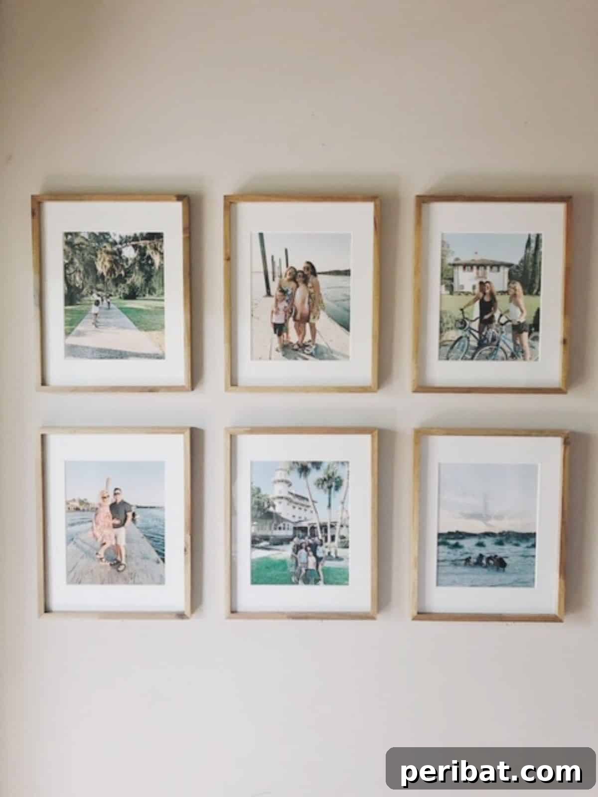 26 Inspiring DIY Photo Collage Ideas & Creations 22 Identical photo Frames on the wall