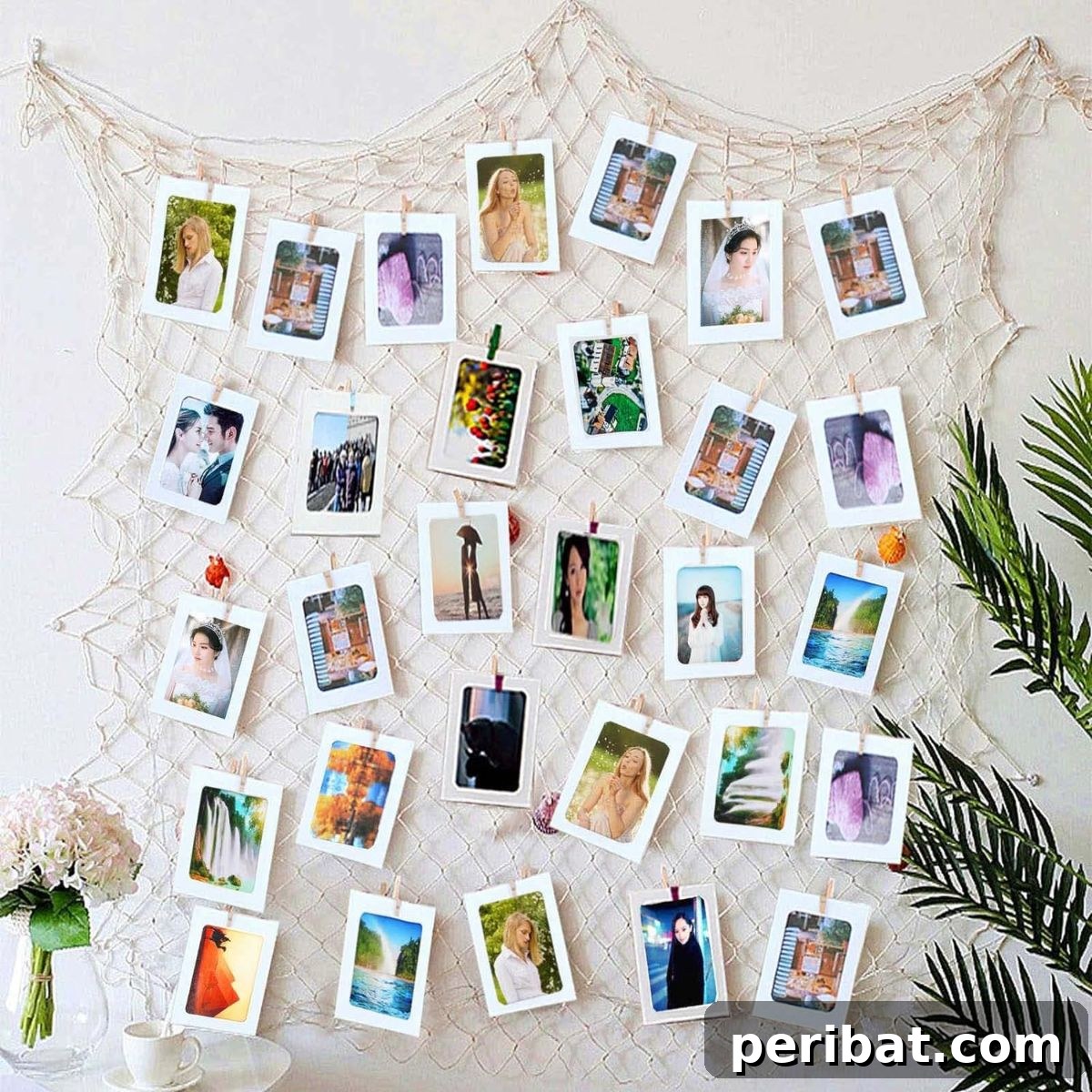 26 Inspiring DIY Photo Collage Ideas & Creations 24 Fishing Net Photo Collage